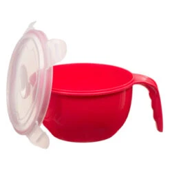 B&M Microwavable Food Bowl With Handle -Coathr Shop 289950 Microwavable Food Bowl with Handle red 21