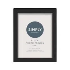 Simply Everyday 5 X 7" Block Frames 3pk - Black -Coathr Shop 290764 3pk simply everyday block frames 5x7 black 3