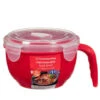 B&M Microwavable Food Bowl With Handle 1 B&M Microwavable Food Bowl With Handle -Coathr Shop 304743 Microwavable Food Bowl with Handle red 21