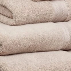B&M Signature Zero Twist Bath Towel - Biscuit -Coathr Shop 317226 317228 317231 317233 Signature Zero Twist biscuit towels 2 3