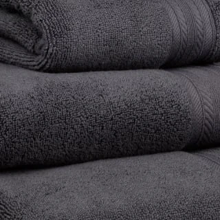 B&M Signature Zero Twist Hand Towel - Charcoal 6 B&M Signature Zero Twist Hand Towel - Charcoal - Image 4
