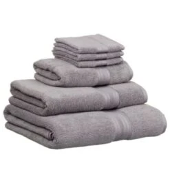 B&M Signature Zero Twist Hand Towel - Grey 8 B&M Signature Zero Twist Hand Towel - Grey -Coathr Shop 3172653 317254 317255 317256 Signature Zero Twist grey towels
