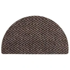 B&M Half Moon Indoor Chevron Doormat 40 X 70cm 13 B&M Half Moon Indoor Chevron Doormat 40 X 70cm -Coathr Shop 319759 Half Moon Indoor Chevron Mat 40x70cm brown