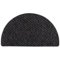 B&M Half Moon Indoor Chevron Doormat 40 X 70cm 14 B&M Half Moon Indoor Chevron Doormat 40 X 70cm -Coathr Shop 319759 Half Moon Indoor Chevron Mat 40x70cm dark grey