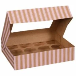 Betty Winters Large Cupcake Boxes 2pk 10 Betty Winters Large Cupcake Boxes 2pk -Coathr Shop 320784 4pk cupcake boxes holds 12 pink 3
