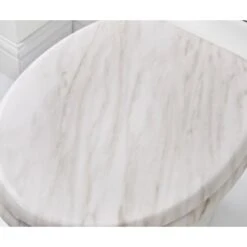B&M Marble Toilet Seat -Coathr Shop 330659 marble toilet seat grey 2