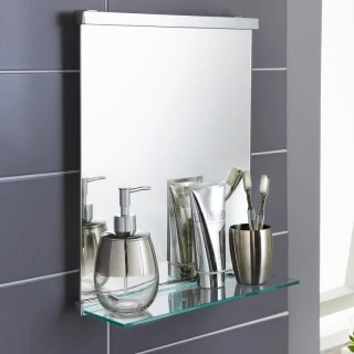B&M Premium Bathroom Mirror With Shelf 3 B&M Premium Bathroom Mirror With Shelf