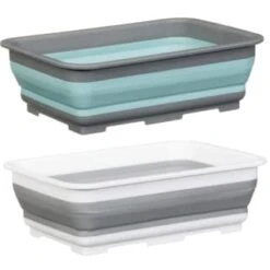 Addis Collapsible Washing Up Bowl - Aqua & Grey 13 Addis Collapsible Washing Up Bowl - Aqua & Grey -Coathr Shop 332198 addis collapsible washing up bowl grey and aqua 4