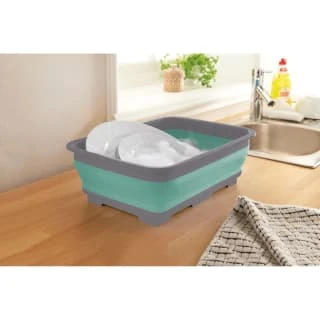 Addis Collapsible Washing Up Bowl - Aqua & Grey 3 Addis Collapsible Washing Up Bowl - Aqua & Grey