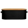 B&M The Organised Kitchen Bread Bin - Black -Coathr Shop 334654 russell hobbs oval bread bin with wooden lid grey 31