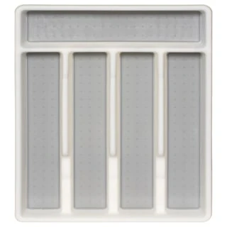 Addis Non-Slip Cutlery Tray - White 4 Addis Non-Slip Cutlery Tray - White - Image 2