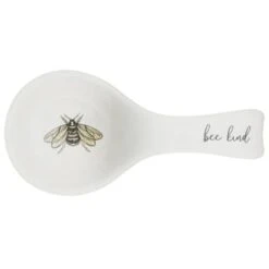 B&M Ceramic Spoon Rest 21 B&M Ceramic Spoon Rest -Coathr Shop 337110 ceramic spoon rest bee kind