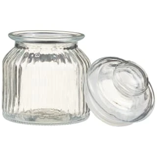B&M Decorative Glass Storage Jar 4 B&M Decorative Glass Storage Jar - Image 2