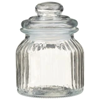 B&M Decorative Glass Storage Jar 3 B&M Decorative Glass Storage Jar