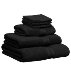 B&M Signature Bath Towel - Black -Coathr Shop 337604 337633 337634 337636 signature zero twist towels black