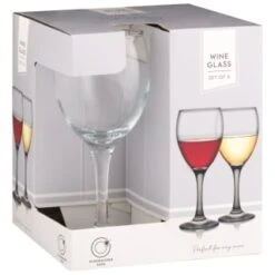 B&M Wine Glasses 4pk -Coathr Shop 338802 set of 4 wine glasses