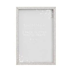B&M Glitter Photo Frames 4 X 6" 2pk -Coathr Shop 343242 glitter photo grame 2pk 3