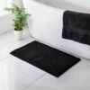 B&M Signature Microfibre Noodle Bath Mat - Black -Coathr Shop 345476 signature bath mat black