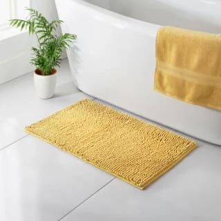 B&M Signature Microfibre Noodle Bath Mat - Ochre 3 B&M Signature Microfibre Noodle Bath Mat - Ochre