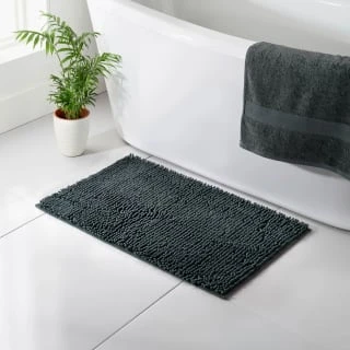B&M Signature Microfibre Noodle Bath Mat - Charcoal 3 B&M Signature Microfibre Noodle Bath Mat - Charcoal