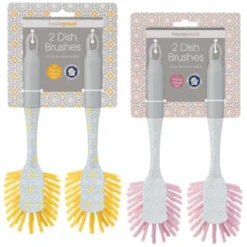 B&M Dish Brushes 2pk - Blush -Coathr Shop 345628 2 printed dish brushes group