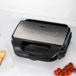 Tower 3-in-1 Deep Fill Snack Maker - Silver -Coathr Shop 346395 3in1 deep fill snack maker