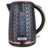 Goodmans Textured Kettle 1.7L - Black & Rose Gold -Coathr Shop 354906 goodmans black and rose gold textured kettle 1 7l