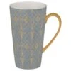 B&M Art Deco Latte Mug - Charcoal -Coathr Shop 355732 art deco latte mugs charcoal