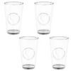 B&M Heart Glasses 4pk -Coathr Shop 356238 set of 4 hert embossed glasses group