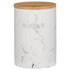 B&M Marble Effect Kitchen Canisters 3pc 13 B&M Marble Effect Kitchen Canisters 3pc -Coathr Shop 356820 storage canisters marble effect sugar