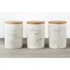 B&M Marble Effect Kitchen Canisters 3pc -Coathr Shop 356820 storage canisters marble effect tea coffee sugar main