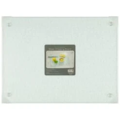 B&M Clear Glass Chopping Board