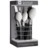 B&M Cutlery Set With Caddy 16pc - Black -Coathr Shop 357347 16pc cutlery set with caddy black 2