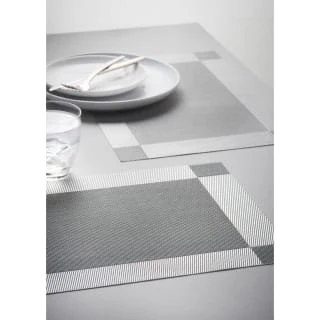 B&M Metallic Woven Placemats - Silver 4pk 3 B&M Metallic Woven Placemats - Silver 4pk