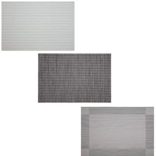 B&M Metallic Woven Placemats - Silver 4pk 7 B&M Metallic Woven Placemats - Silver 4pk - Image 5