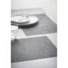 B&M Metallic Woven Placemats - Charcoal 4pk -Coathr Shop 363876 4pk woven charcoal placemats 3