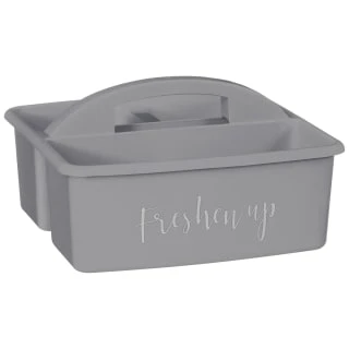 B&M Grey Slogan Cleaning Caddy - Freshen Up 3 B&M Grey Slogan Cleaning Caddy - Freshen Up