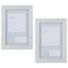 B&M Block Photo Frame 4 X 6" 2pk - Grey -Coathr Shop 367045 2pk block photo frame 4x6 grey