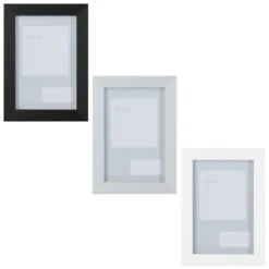 B&M Block Photo Frame 4 X 6" 2pk - Grey -Coathr Shop 367045 2pk block photo frame 4x6 main