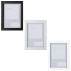 B&M Block Photo Frame 5 X 7" 2pk - White -Coathr Shop 367046 2pk block photo frame 5x7 main