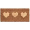 B&M Embossed Coir Step Mat - Hearts -Coathr Shop 367447 embossed coir step mat 25x55cm hearts