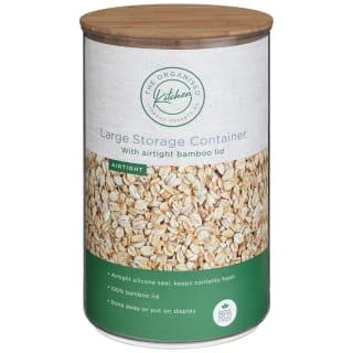 B&M Round Storage Container With Bamboo Lid 3 B&M Round Storage Container With Bamboo Lid