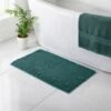B&M Signature Microfibre Noodle Bath Mat - Green -Coathr Shop 368525 signature bath mat dark green