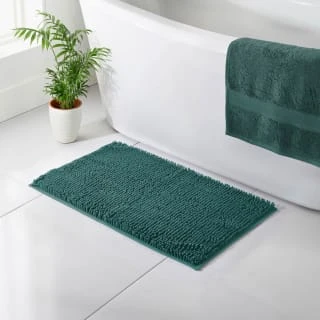 B&M Signature Microfibre Noodle Bath Mat - Green 3 B&M Signature Microfibre Noodle Bath Mat - Green