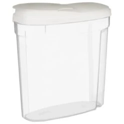 B&M Cereal Storage Container Set 2pk - White -Coathr Shop 368613 cereal storage set 2 pk white 3