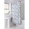 B&M Hookless Print Shower Curtain - Blue 1 B&M Hookless Print Shower Curtain - Blue -Coathr Shop 369013 hookless shower curtain blue