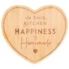B&M Heart Bamboo Chopping Board With Slogan -Coathr Shop 369140 heart bamboo chopping board with slogan