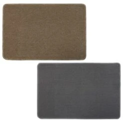 B&M Loop Washable Doormat 50 X 75cm - Grey -Coathr Shop 370206 loop washable doormat 50x75cm natural 1