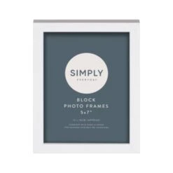 Simply Everyday 5 X 7" Block Frames 3pk - White -Coathr Shop 370279 3pk simply everyday block frames 5x7 white 2