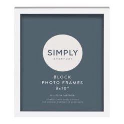 Simply Everyday 8 X 10" Block Frames 3pk - White -Coathr Shop 370280 3pk simply everyday block frames 8x10 white 2